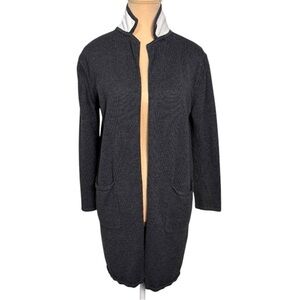 Banana Republic Charcoal Long Knit Cardigan w/Pockets Size Petite Small